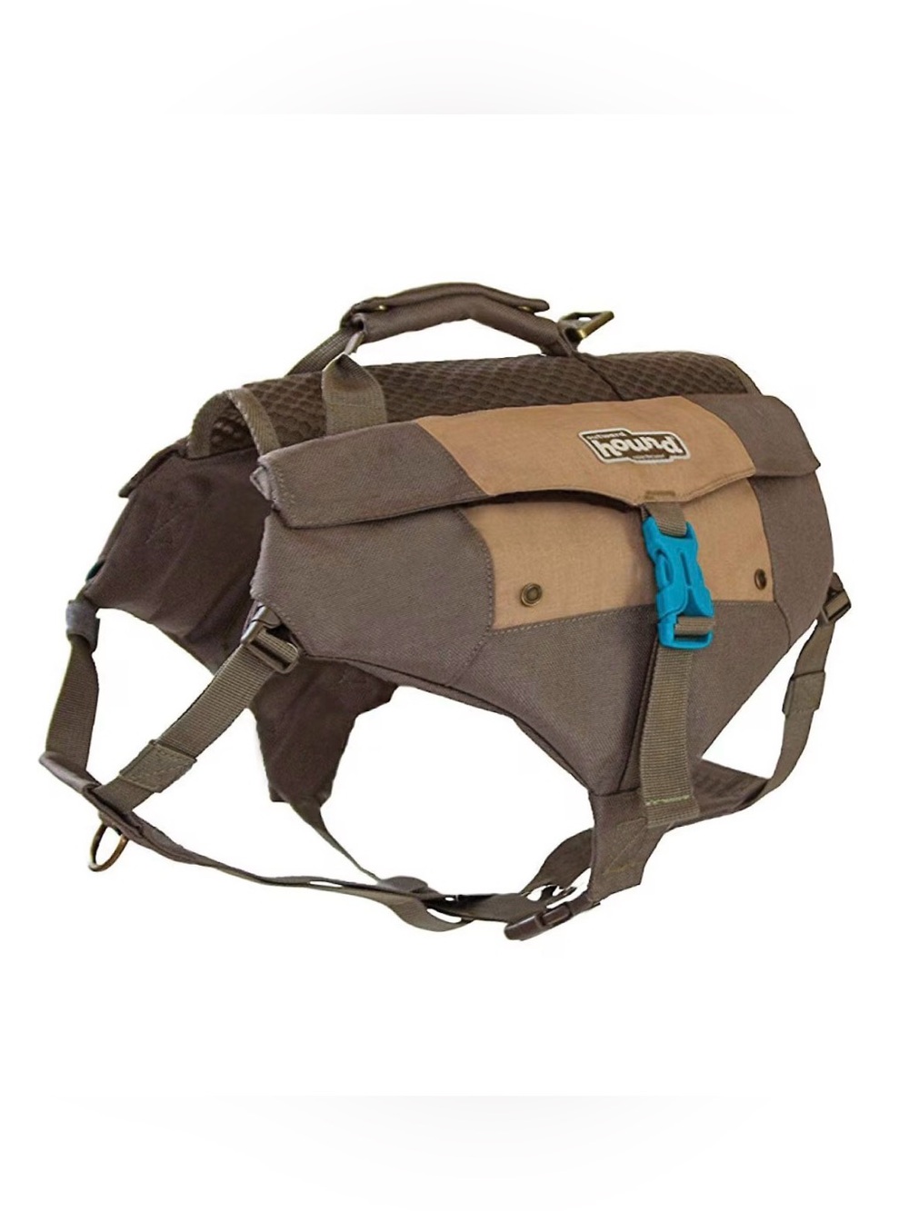 Tactical Dog Saddle Pack - Brown/Tan